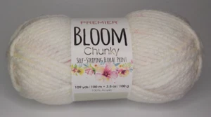 Premier Yarns-1 Ball Bloom Chunky -Self Striping-Babys Breath-sku 310380 - Picture 1 of 3
