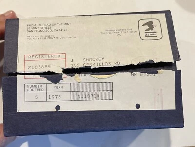 1978-S Proof Sets - 5 Sets Unopened In Original Shipping Box - Image 1 of 2