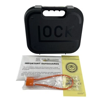 Glock Factory OEM Clam Shell Hard Pistol Case With Manual, Lock & Brush - Image 1 of 4