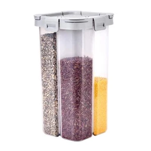 WINIAER Airtight Cereal Storage Container Clear 2.3L Kitchen Food with Lids - Picture 1 of 9