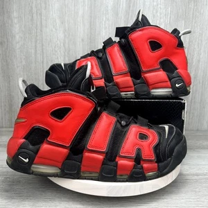 Nike Air More Uptempo 96 Split Black Red Bred Alternate Sz 13 DJ4400-001 Sneaker - Picture 1 of 10