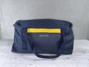 Vintage Nautica marineblau gelb Reisetasche Wochenende Tasche 20”x11”x12 EU neu ohne Etikett - Bild 1 von 14