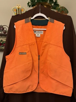 Columbia High Visibility Hunting Vest Mens L Orange Canvas Thick - Image 1 of 4