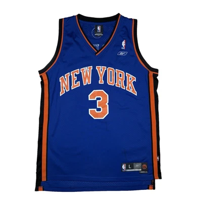 New York Knicks Stephon Marbury #3 Blue Reebok Jersey Men's Size Large - Image 1 of 4