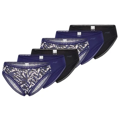 6er Pack - sloggi - GO Crush - Damen - Slip - Unterhose - Unterwäsche - Atmungsa - Bild 1 von 4