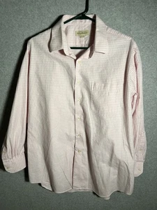 Camisa Tommy Bahamas Hombre 17 32-33 Rosa Cuadros Algodón Filipinas - Imagen 1 de 9