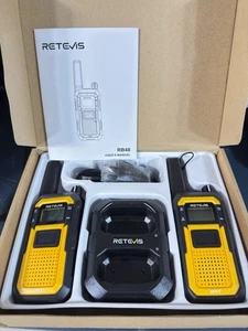 Retevis RB48 Waterproof Walkie Talkies Heavy Duty Long Range Two Way Radio 2Pack - Picture 1 of 1