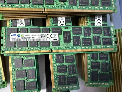 Samsung 16GB 2Rx4 PC3L-10600R DDR3 1333MHz 1.35V ECC REG RDIMM M393B2G70CB0-YH9 Foto 1 de 3