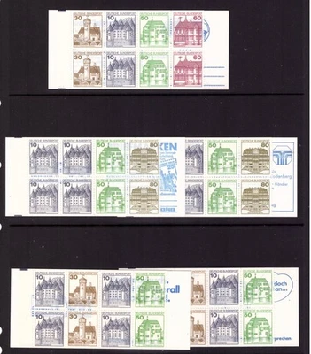 Germany 1977 Booklets x 5 mint stamps - Image 1 of 2