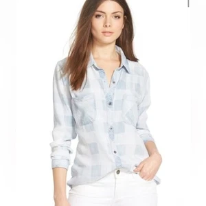Rails Light Blue Plaid Button Up Shirt - Picture 1 of 8