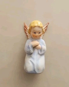 Vintage Hummel Goebel Blue Kneeling Praying Angels #249-C D6 - Picture 1 of 5