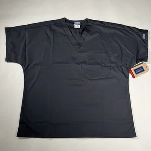 Cherokee Workwear Originals Unisex  V-Neck Scrub Top Gray Sz Medium Nurse Dr NWT - Picture 1 of 11