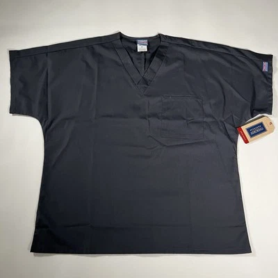Cherokee Workwear Originals Unisex  V-Neck Scrub Top Gray Sz Medium Nurse Dr NWT - Image 1 of 4