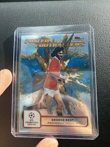 Topps Finest Prized Footballers George Best Blue & Gold - Picture 1 of 2