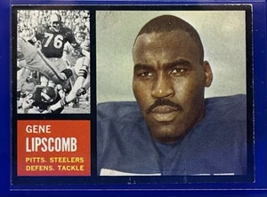 1962 GENE 'BIG DADDY' LIPSCOMB PITTSBURGH STEELERS TOPPS #133 - Picture 1 of 2