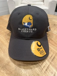 Gorra de camionero Blake’s Hard Cider Carhartt gris malla Snapback NUEVA - Imagen 1 de 3