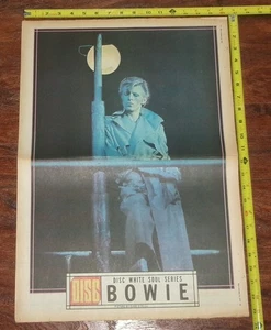 DAVID BOWIE Vintage UK Newspaper 1974 Poster 16 1/2 X 23 Inches Diamond Dogs #2 - Picture 1 of 3