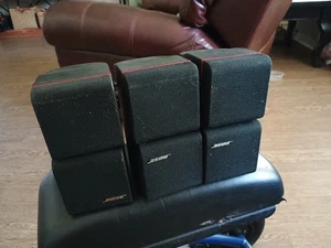 Bose Redline Double Cube Speakers Lifestyle Acoustimass Black Swivel Set of 3 - Picture 1 of 9