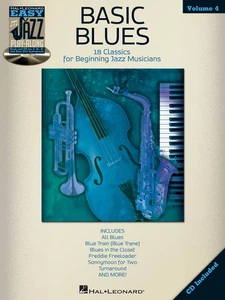 Basic Blues Easy Jazz Play-Along Vol 4 Bb Eb C BC Sheet Music Book CD Pack - Picture 1 of 1