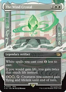 1x The Wind Crystal - Foil - Borderless Light Play MTG Magic - Kid Icarus - - Picture 1 of 1