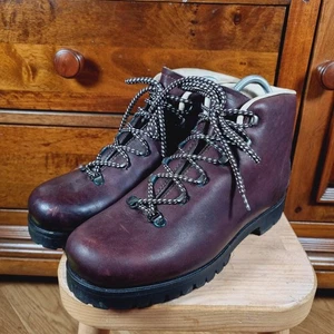 Botas para caminar de cuero para hombre La Robusta suelas Vibram UK 6 EU 40 hechas en Italia - Imagen 1 de 15