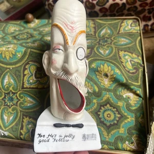 For He’s A Jolly Good Fellow Porcelain Ashtray Smoke Out Ears - Picture 1 of 8