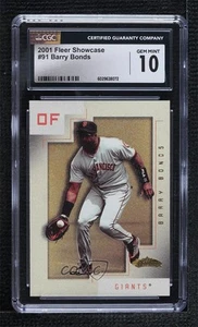 2001 Fleer Showcase Barry Bonds #91 CGC 10 Gem Mint - Picture 1 of 3