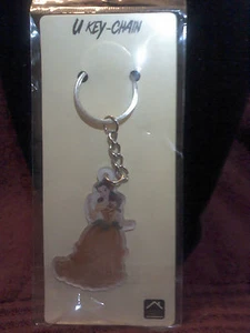  DISNEY BELLE ON U KEY-CHAIN WITH 1" RING & CHAIN SINGLE SIDED KEYCHAIN - Picture 1 of 1