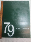 Vtg 1979 Chatham Acta Collegii Institute High School Yearbook Ontario Canada