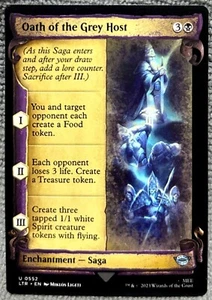 MTG Oath Of The Grey Host 552 Showcase Scroll The Lord Of The Rings MTG Card  - Picture 1 of 2