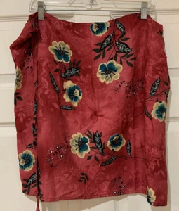 Falda envolvente hawaiana floral multicolor talla dividida banana para todas las mujeres - Imagen 1 de 6