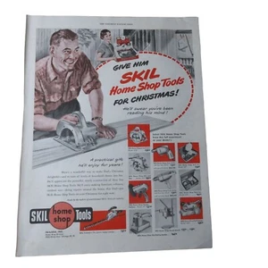 1950 Skil Home Shop Power Tool - Vintage Print Ad - Picture 1 of 3