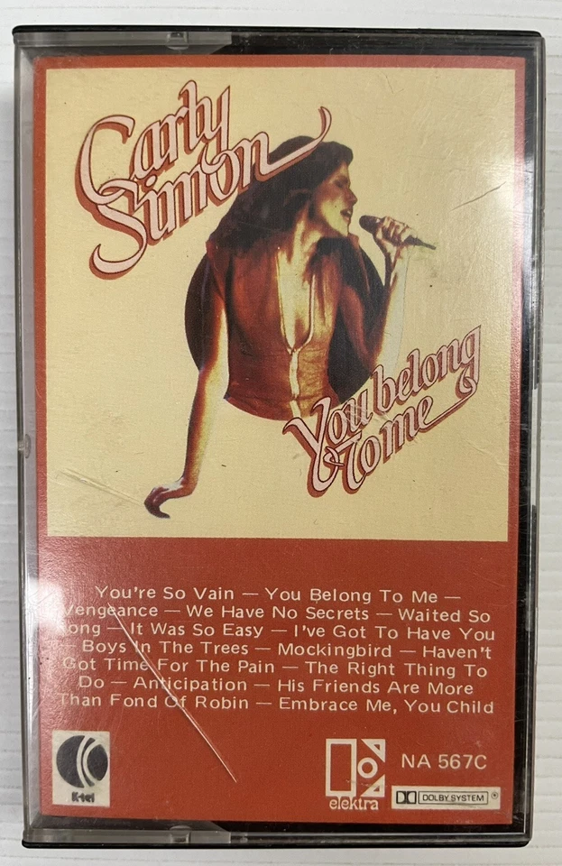 Carly Simon You Belong To Me Music Cassette Tape NA 567C Electra 1978 Original - Image 1 of 4
