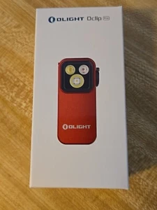 Olight Oclip Pro Clip on Flashlight.  (Floodlight, Spotlight, Red Light) Orange - Picture 1 of 2