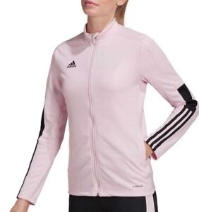 adidas Tiro Training Jacket Women's - Track Top Pink - Zip Pockets - S UK 8-10