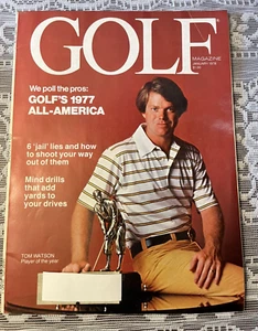 GOLF MAGAZINE January 1978 TOM WATSON Player Of The Year - Picture 1 of 17
