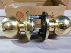 Respaldo de paso de latón pulido, interior, pasillo, armario, dormitorio, almacenamiento, instrucciones - Imagen 1 de 3