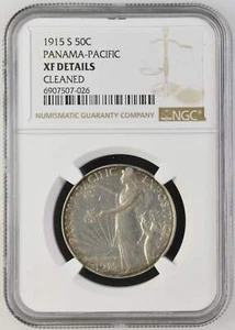 Medio dólar conmemorativo S Panamá-Pacífico 1915 50c - NGC XF Detalles - Imagen 1 de 2