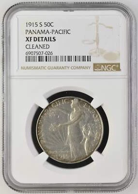 1915 S Panama-Pacific Exposition Half Dollar 50c Commemorative - NGC XF Details - Image 1 of 2