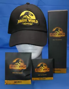 Jurassic World Dominion Baseball Cap Hat NWT Water Bottle Dino Cling Magnet Set - Picture 1 of 19