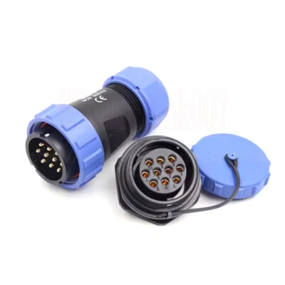 SP29 Weipu 10Pin Panel Mount Waterproof Aviation Cable Connector Plug Socket 25A - Image 1 of 4