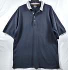 Greg Normal Collection Mens XL Black Polo Short Sleeve