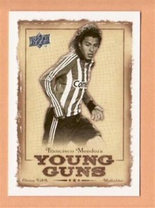 2008 Upper Deck MLS Young Guns #YG2 Francisco Mendoza - Flat S/H