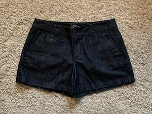 Pantalones cortos chinos de mezclilla oscura Loft de 3,5"" talla 4 - Imagen 1 de 7