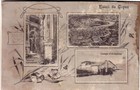CAPUA  VIAGGIATA 1921   SALUTI 3  VEDUTE + CAMPO D