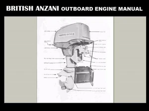 BRITISH ANZANI OUTBOARD SERVICE & PARTS MANUALS for Marine Boat Engine Repair  - Picture 1 of 4