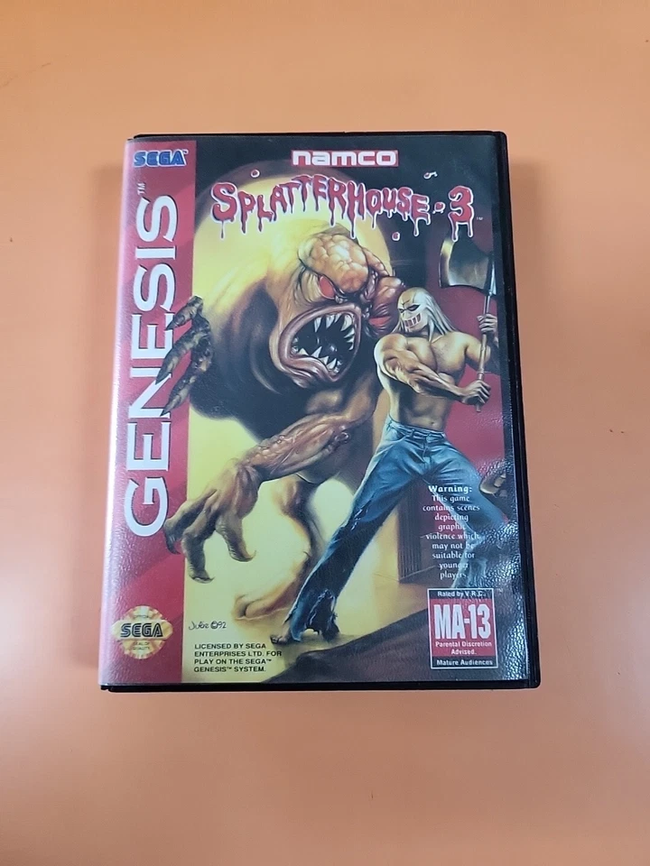 Estuche y juego Splatterhouse 3 Sega Genesis SIN LIBRO Foto 1 de 4