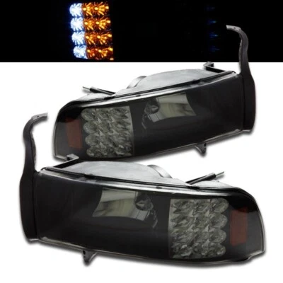 Faros LED de humo para Dodge Ram 94-01 luces de señal de esquina faros delanteros Foto 1 de 2