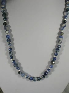 20" Sodalite Bead Necklace - Picture 1 of 2