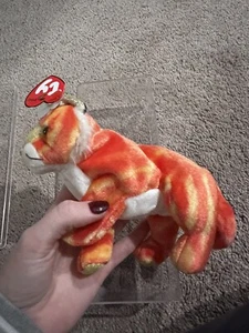 Ty Beanie Babies Zodiac TIGER 2000 Mint with Hang Tag Case - Picture 1 of 6